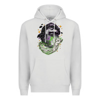 Dove Grey Magical cats ghost with moon Halloween Premium Hoodie - NancyCooperArtShop
