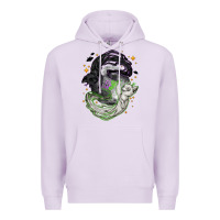 Lilac Magical cats ghost with moon Halloween Premium Hoodie - NancyCooperArtShop