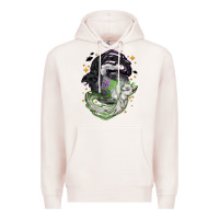 Pale Pink Magical cats ghost with moon Halloween Premium Hoodie - NancyCooperArtShop