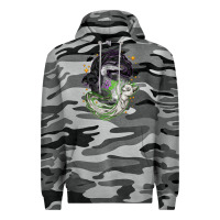 Slate Camo Magical cats ghost with moon Halloween Premium Hoodie - NancyCooperArtShop