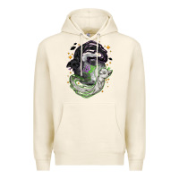 Tofu Magical cats ghost with moon Halloween Premium Hoodie - NancyCooperArtShop
