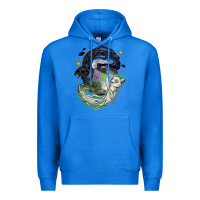 True Royal Magical cats ghost with moon Halloween Premium Hoodie - NancyCooperArtShop