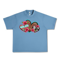 Pebble Blue easter spring western hearts Urban Heavy Tee - Artiststas