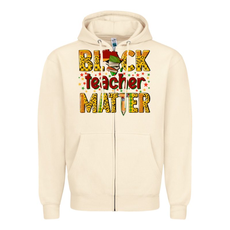 Black Teacher Matter Zipper Hoodie by texasbilliewilder | Teevron