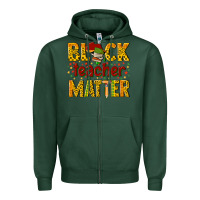 Sports Green black teacher matter Zipper Hoodie - texasbilliewilder