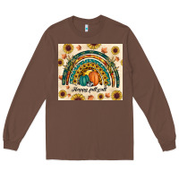 Chestnut Happy Fall y'all Long Sleeve Tee - RanaPortraitStore