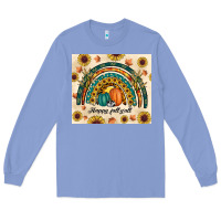 Colony Blue Happy Fall y'all Long Sleeve Tee - RanaPortraitStore