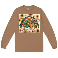 Toasted Coconut Happy Fall y'all Long Sleeve Tee - RanaPortraitStore