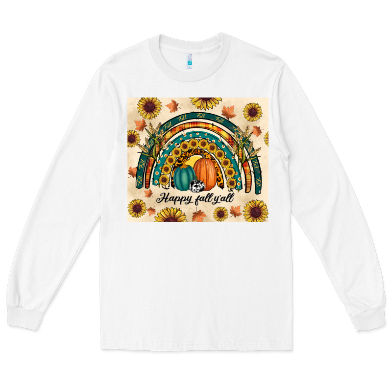 Happy Fall Y'all Long Sleeve Tee by RanaPortraitStore | Teevron
