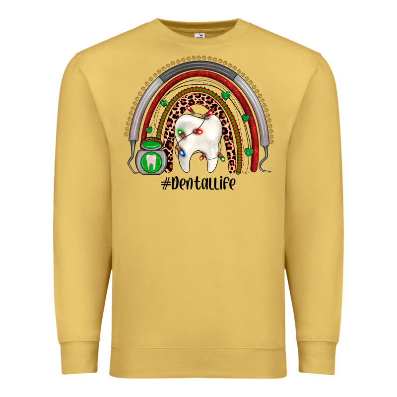 Christmas Dental Life Rainbow Premium Sweatshirt by JahusDesignShop | Teevron