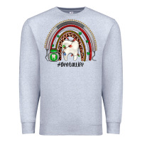Heather Grey Christmas dental life rainbow Premium Sweatshirt - JahusDesignShop