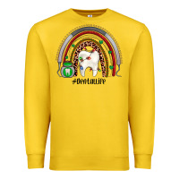 Lemon Christmas dental life rainbow Premium Sweatshirt - JahusDesignShop