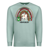 Seafoam Christmas dental life rainbow Premium Sweatshirt - JahusDesignShop