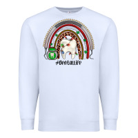 White Christmas dental life rainbow Premium Sweatshirt - JahusDesignShop