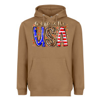 Toasted Coconut god bless the usa Heavyweight Hoodie - RacoonDesign