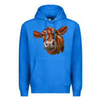 True Royal red angus face Premium Hoodie - LillyAllenDesigns