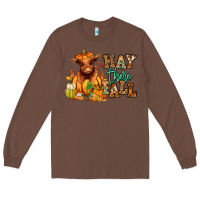 Chestnut Hay there Fall pumpkin heifer Long Sleeve Tee - RanaPortraitStore