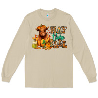 Mushroom Hay there Fall pumpkin heifer Long Sleeve Tee - RanaPortraitStore