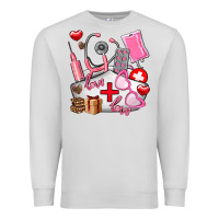 Dove Grey nurse  valentines day love Premium Sweatshirt - AdoDesignShop