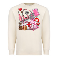 Sandshell nurse  valentines day love Premium Sweatshirt - AdoDesignShop
