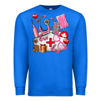 True Royal nurse  valentines day love Premium Sweatshirt - AdoDesignShop