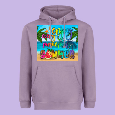 Enjoy Every Moment Of Summer Heavyweight Hoodie Designed By Hra Design Shop