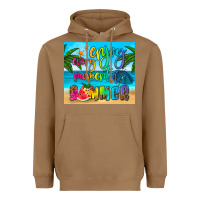 Toasted Coconut enjoy every moment of summer Heavyweight Hoodie - HRA Design Shop