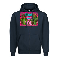Navy stuck on you cactus Zipper Hoodie - RanaPortraitStore