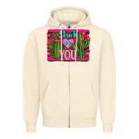 Sandshell stuck on you cactus Zipper Hoodie - RanaPortraitStore