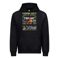 Black camping rules Urban Hoodie - MaliasSmallBusiness