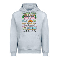 Heather Grey camping rules Urban Hoodie - MaliasSmallBusiness