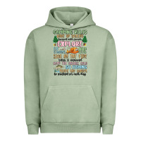 Pigment Oil Green camping rules Urban Hoodie - MaliasSmallBusiness