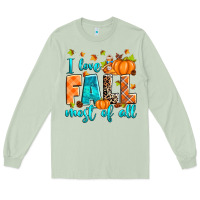 Matcha I love Fall most of all Long Sleeve Tee - RanaPortraitStore