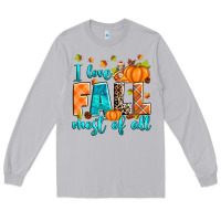 Moon Dust I love Fall most of all Long Sleeve Tee - RanaPortraitStore