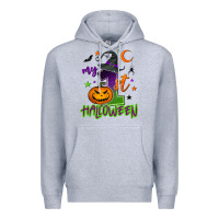 Heather Grey My first Halloween Premium Hoodie - NancyCooperArtShop