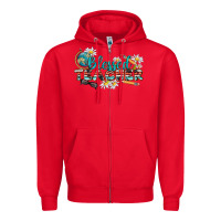 Red blessed teacher Zipper Hoodie - texasbilliewilder