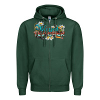 Sports Green blessed teacher Zipper Hoodie - texasbilliewilder