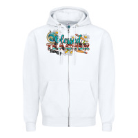 White blessed teacher Zipper Hoodie - texasbilliewilder