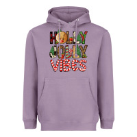 Lavender holly jolly vibes Heavyweight Hoodie - FaDigitalArtStudio
