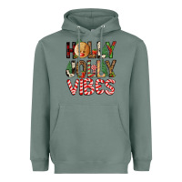 Sage holly jolly vibes Heavyweight Hoodie - FaDigitalArtStudio