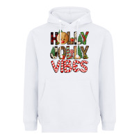 White holly jolly vibes Heavyweight Hoodie - FaDigitalArtStudio