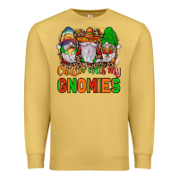 Antique Gold mexico chillin' with my gnomies Premium Sweatshirt - JahusDesignShop