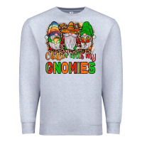 Heather Grey mexico chillin' with my gnomies Premium Sweatshirt - JahusDesignShop