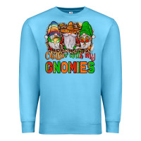 Ocean Blue mexico chillin' with my gnomies Premium Sweatshirt - JahusDesignShop