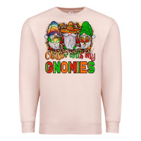 Pale Pink mexico chillin' with my gnomies Premium Sweatshirt - JahusDesignShop