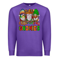 Purple mexico chillin' with my gnomies Premium Sweatshirt - JahusDesignShop