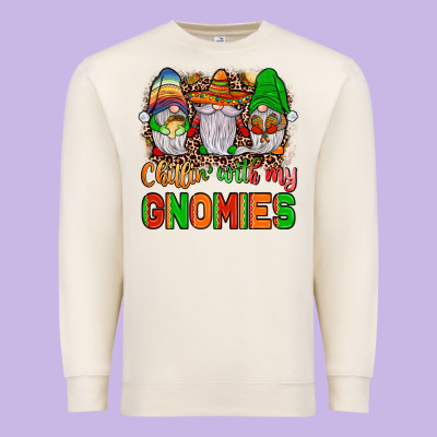 Mexico Chillin' With My Gnomies Premium Sweatshirt Designed By Jahusdesignshop