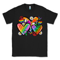 Black pride hearts Classic Tee - texasbilliewilder