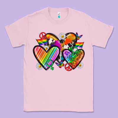 Classic Tee pride hearts