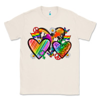 Natural pride hearts Classic Tee - texasbilliewilder